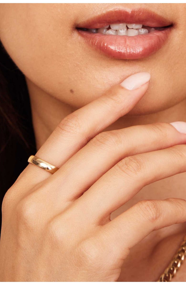 Oradina 14K Gold Forever Band Bold Ring, Alternate, color, Yellow Gold