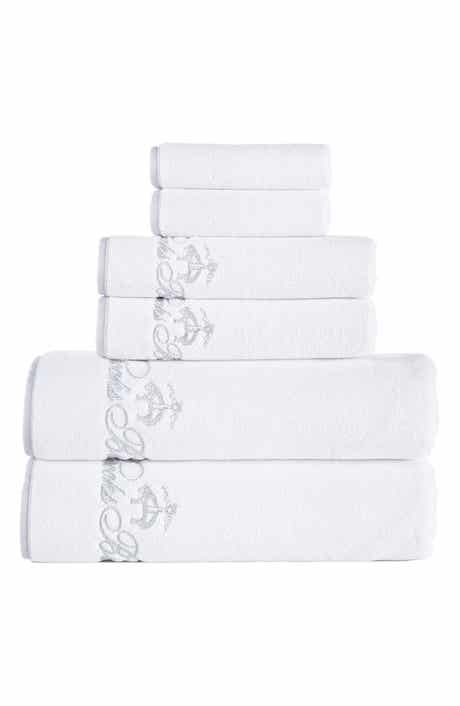 Three-Piece Contrast Frame Cotton Towel Set