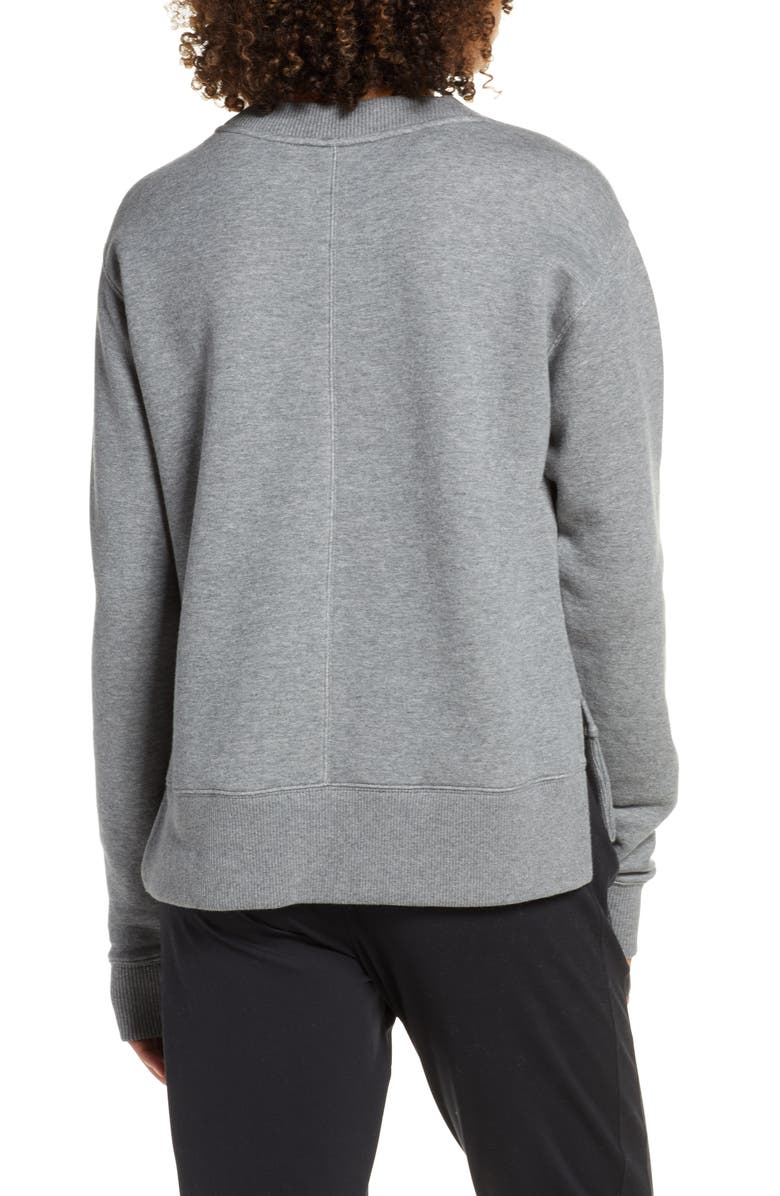 Zella Nola High/Low Sweatshirt, Alternate, color, 