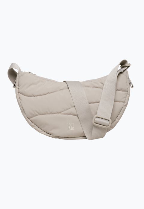 Wavy Puffer Recycled Nylon Moon Bag