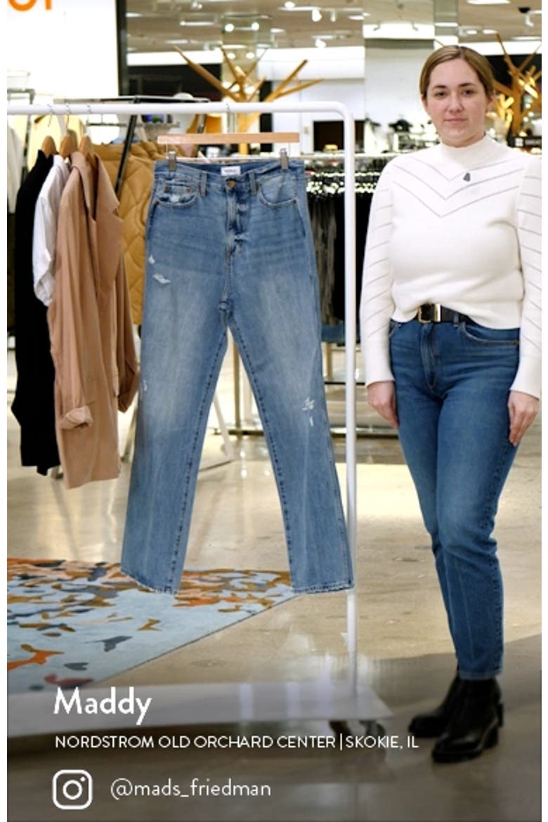 Cassie High Waist Straight Leg Jeans video