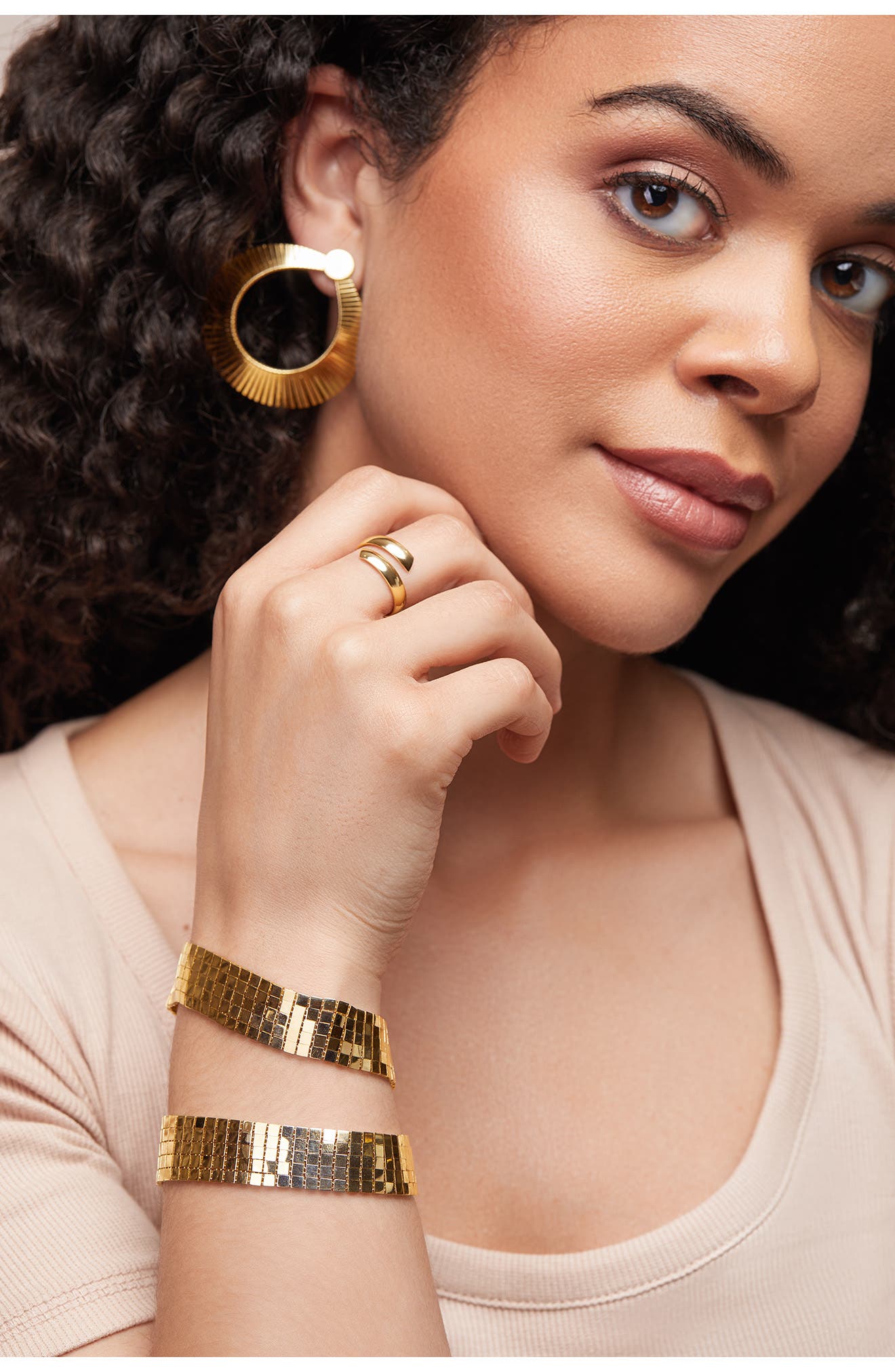 Женские аксессуары Bony Levy 14K Gold Beveled Edge Bypass Ring — фото 6