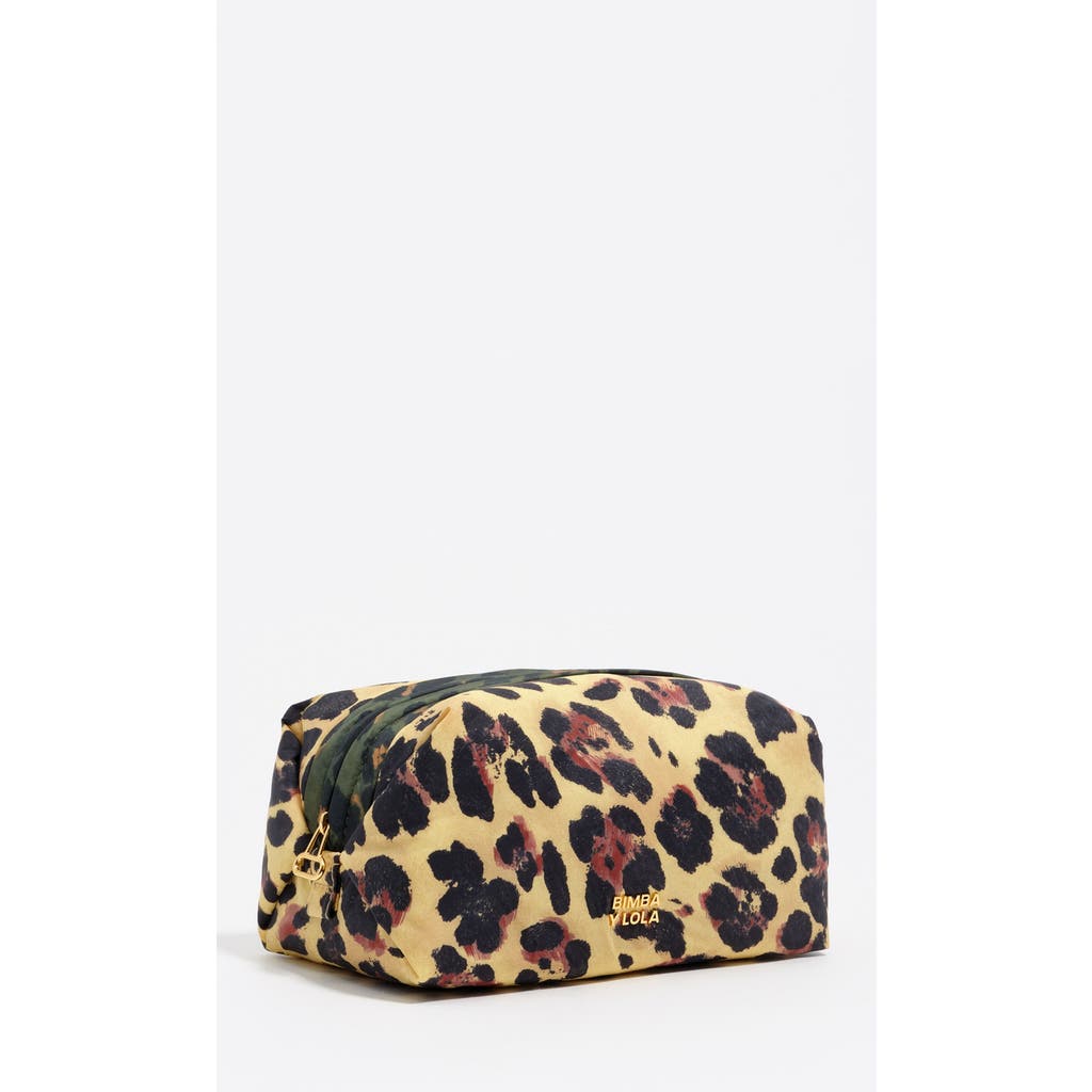Bimba Y Lola Leopard Print Make-up Case In Multi
