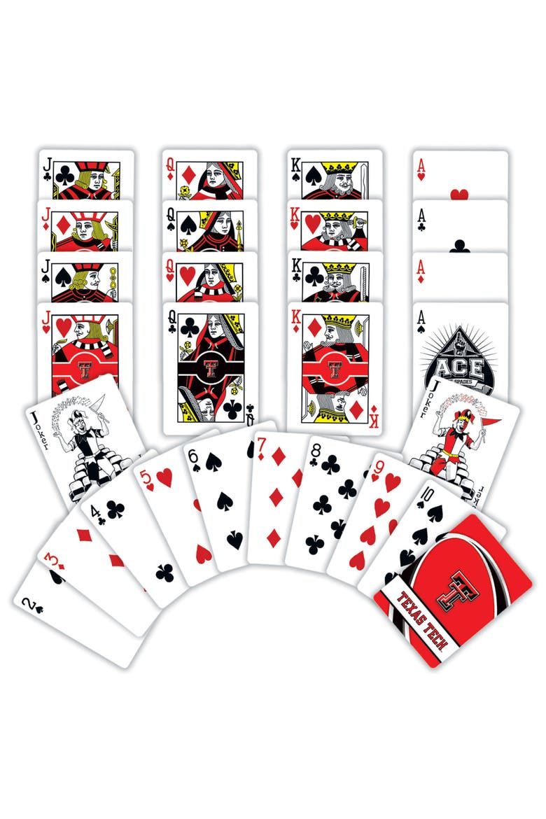 Texas Tech Red Raiders Playing Cards, Alternate, color, Multicolor