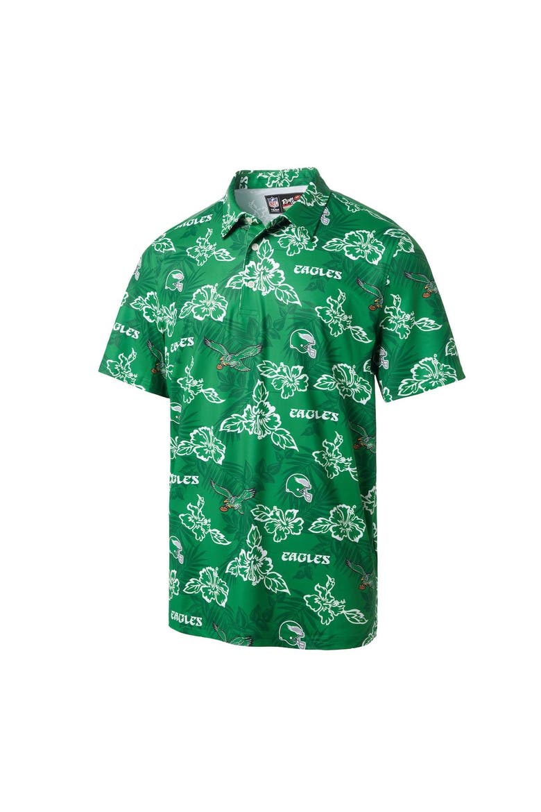 Men's Reyn Spooner Kelly Green Philadelphia Eagles Throwback Pua Performance Polo, Alternate, color, Kelly Green