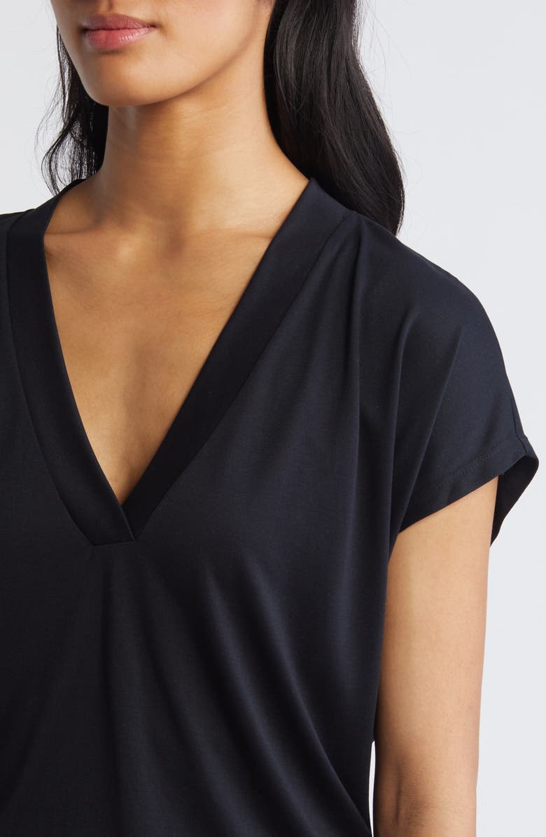 Mavi Jeans V-Neck Modal Blend Top, Alternate, color,