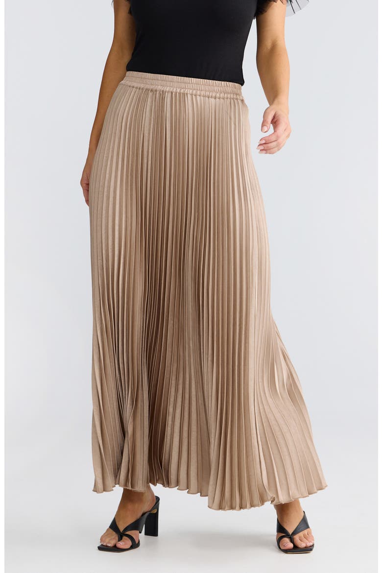Alias Pleated Maxi Skirt, Main, color, SAND