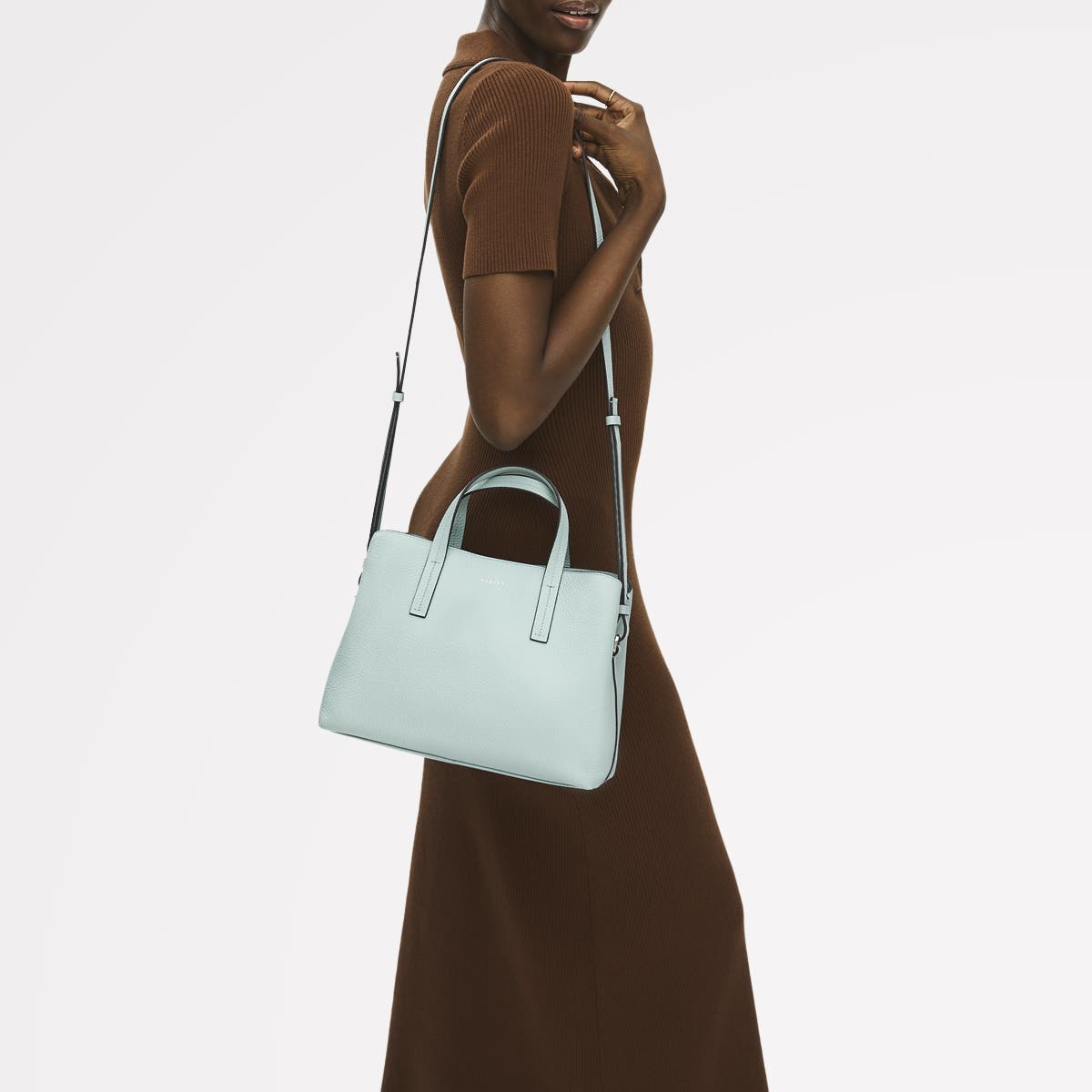 Dukes Place Medium Ziptop Satchel Bag, Alternate, color, Seafoam