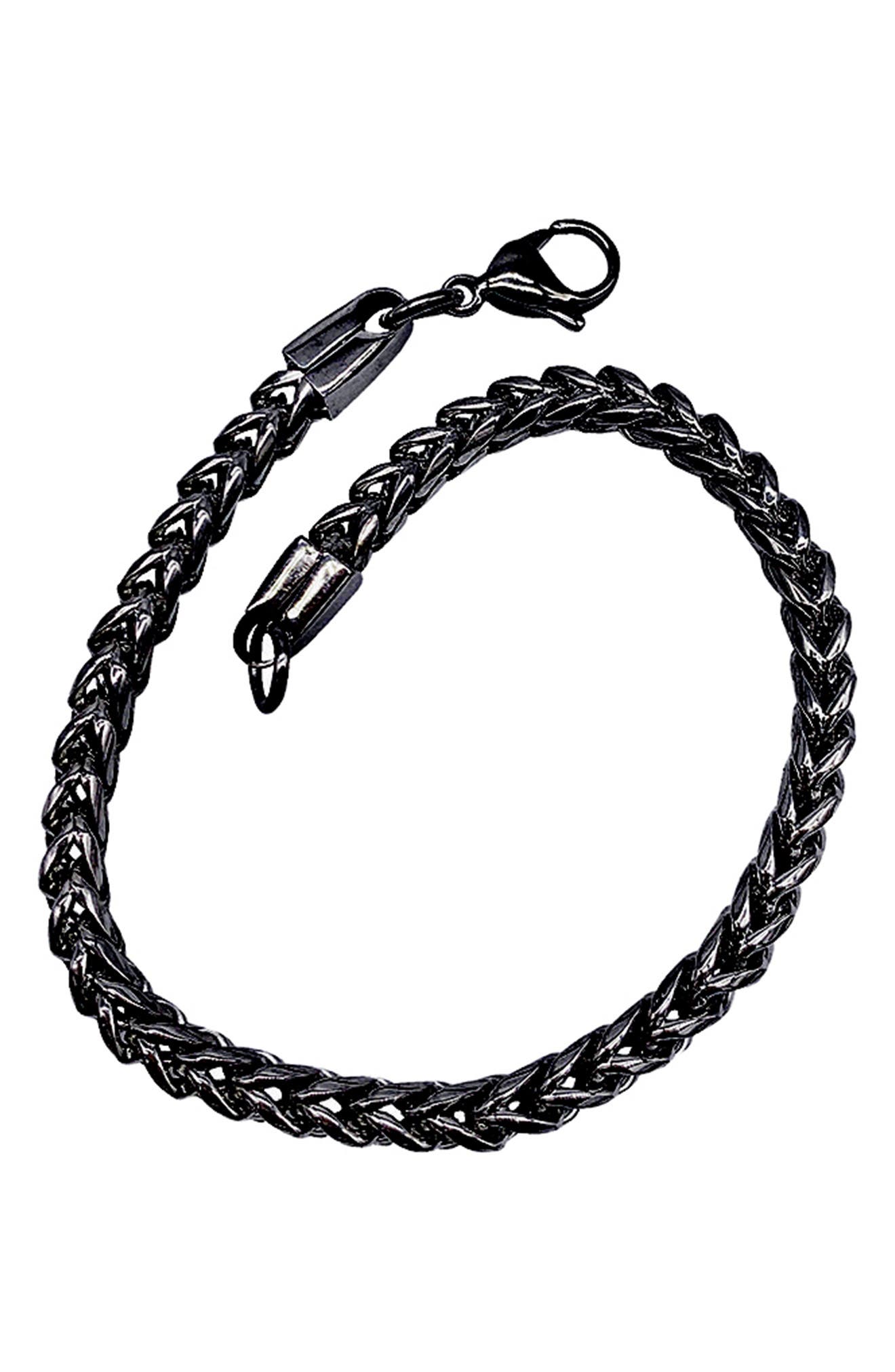 Adornia Men's Water Resistant Franco Chain Bracelet