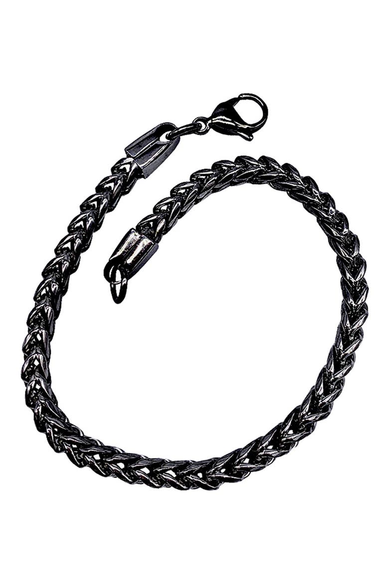 Men's Water Resistant Franco Chain Bracelet, Main, color, SILVER