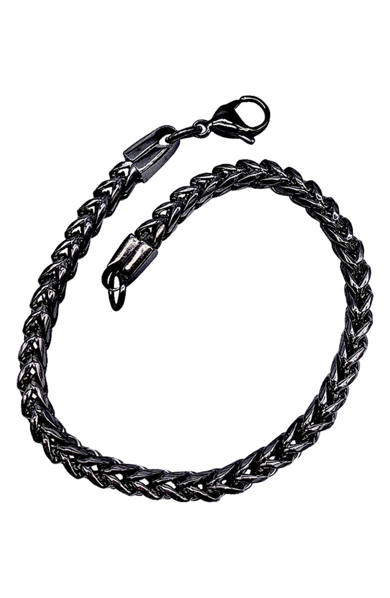 Adornia Men's Water Resistant Franco Chain Bracelet, Main, color, Silver