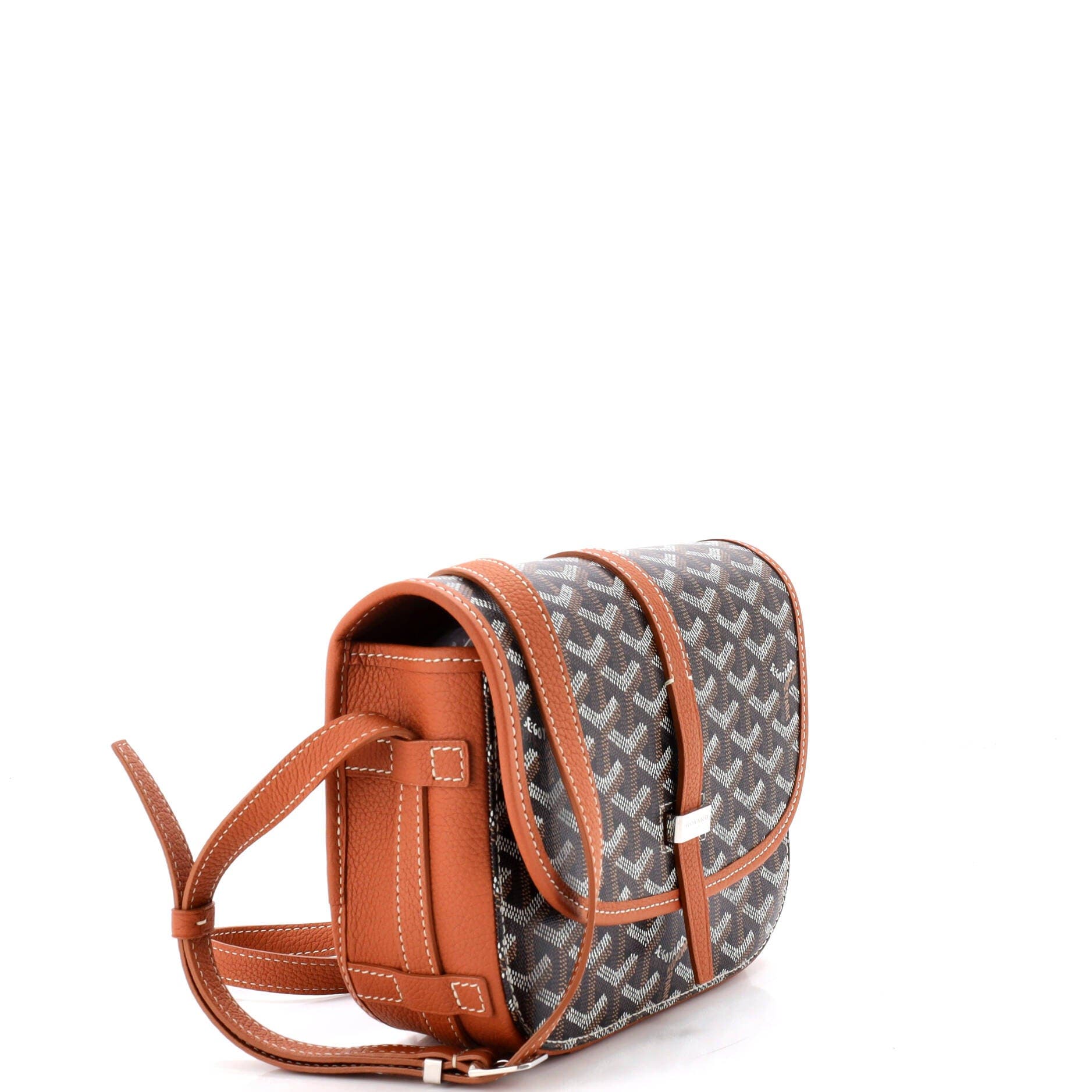 Pre-Owned Goyard Belvedere II Messenger Bag Coated Canvas PM, Alternate, color, Brown