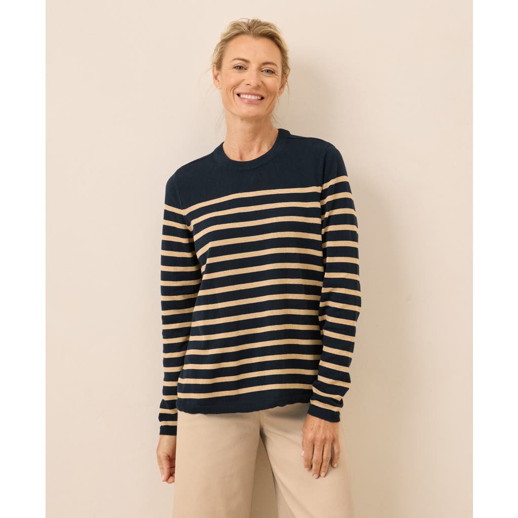 Pact Organic Cotton Classic Fine Knit Crew Sweater In Black