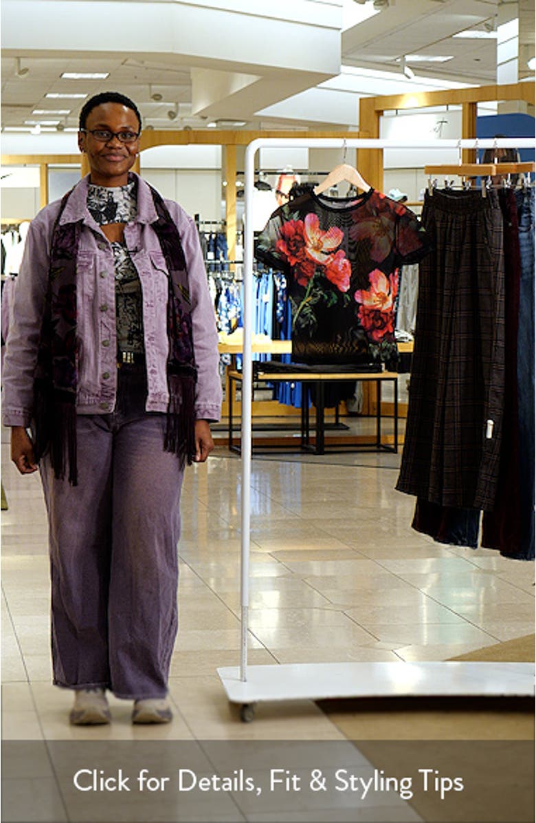 Tess Floral Mesh T-Shirt, sales video thumbnail