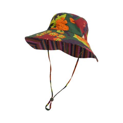 FRIDA x LOST PATTERN "Frida's Garden" Cotton Reversible Sun Hat