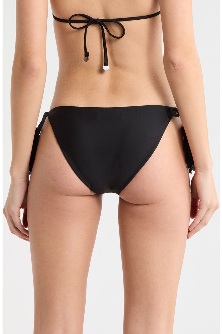 Benni Side Tie Bikini Bottoms, Alternate, color, BLACK