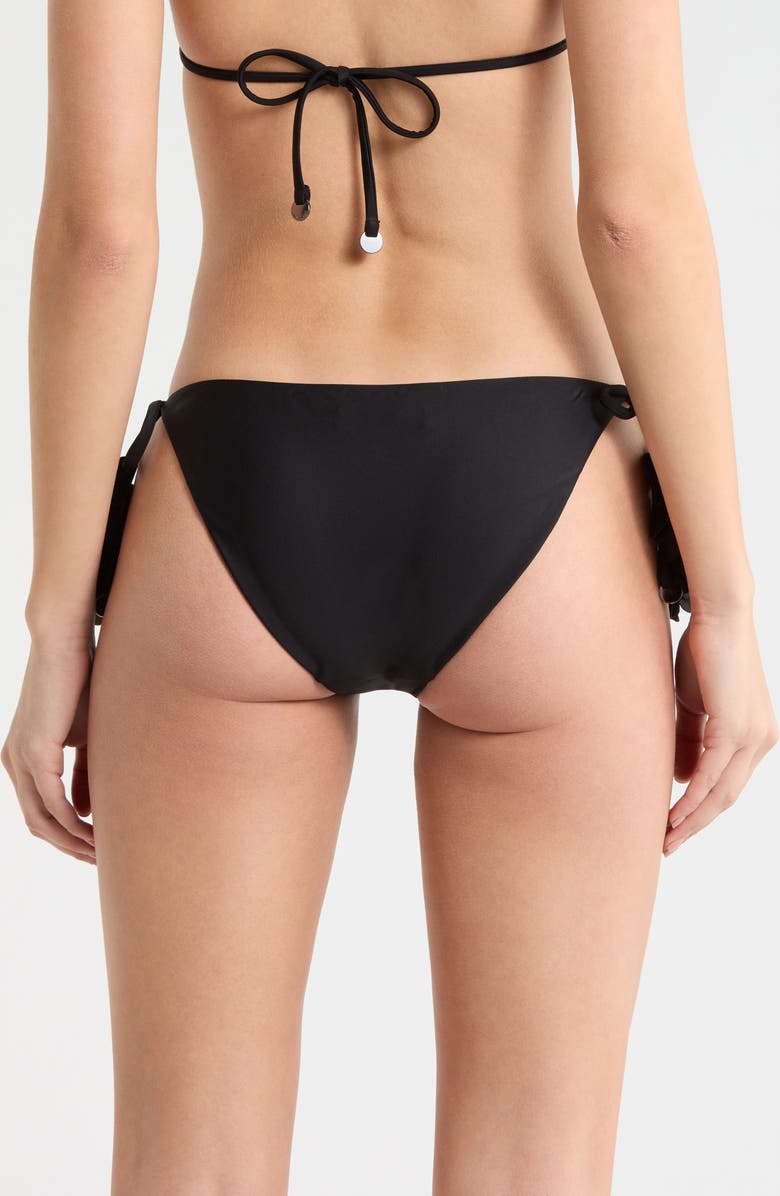 Ramy Brook Benni Side Tie Bikini Bottoms, Alternate, color, Black