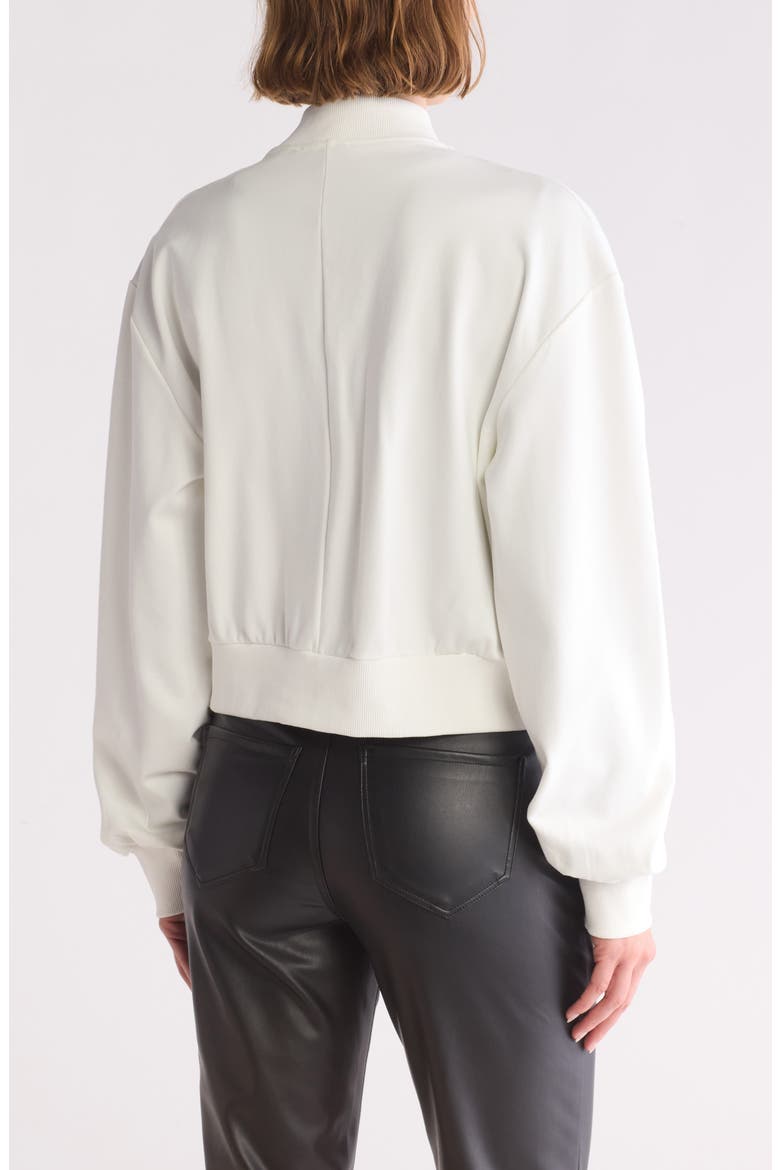 Utility Pocket Crop Bomber Jacket, Alternate, color, OFF WHITE
