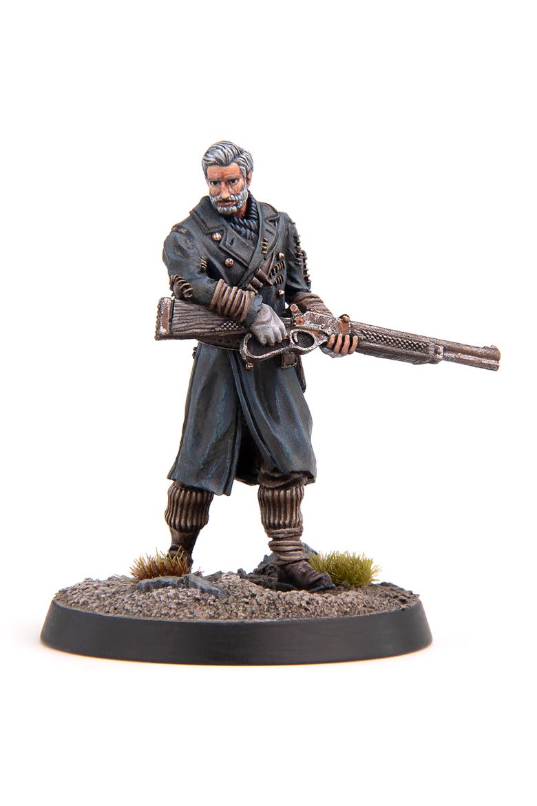 Resin Figure & Base, Unpainted, Main, color, Multicolored