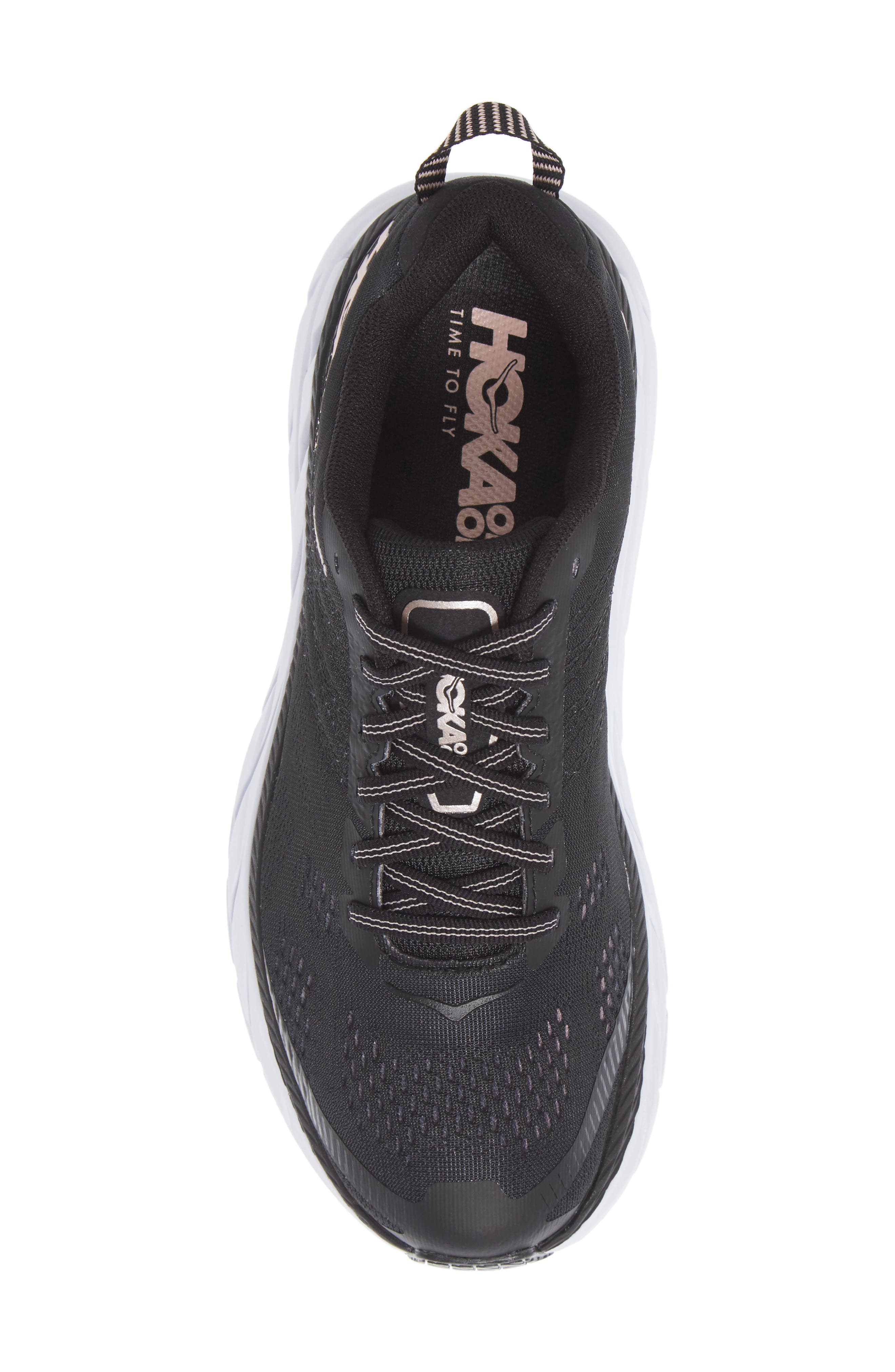 Clifton 6 Running Shoe, Alternate, color, BLACK/ ROSE GOLD