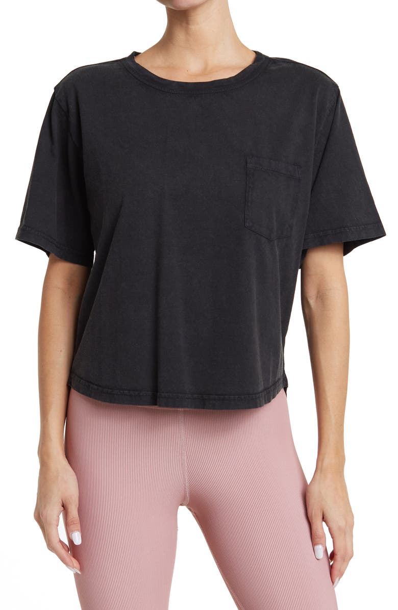 Z by Zella Fade In Washed Short Sleeve Studio Tee, Main, color,