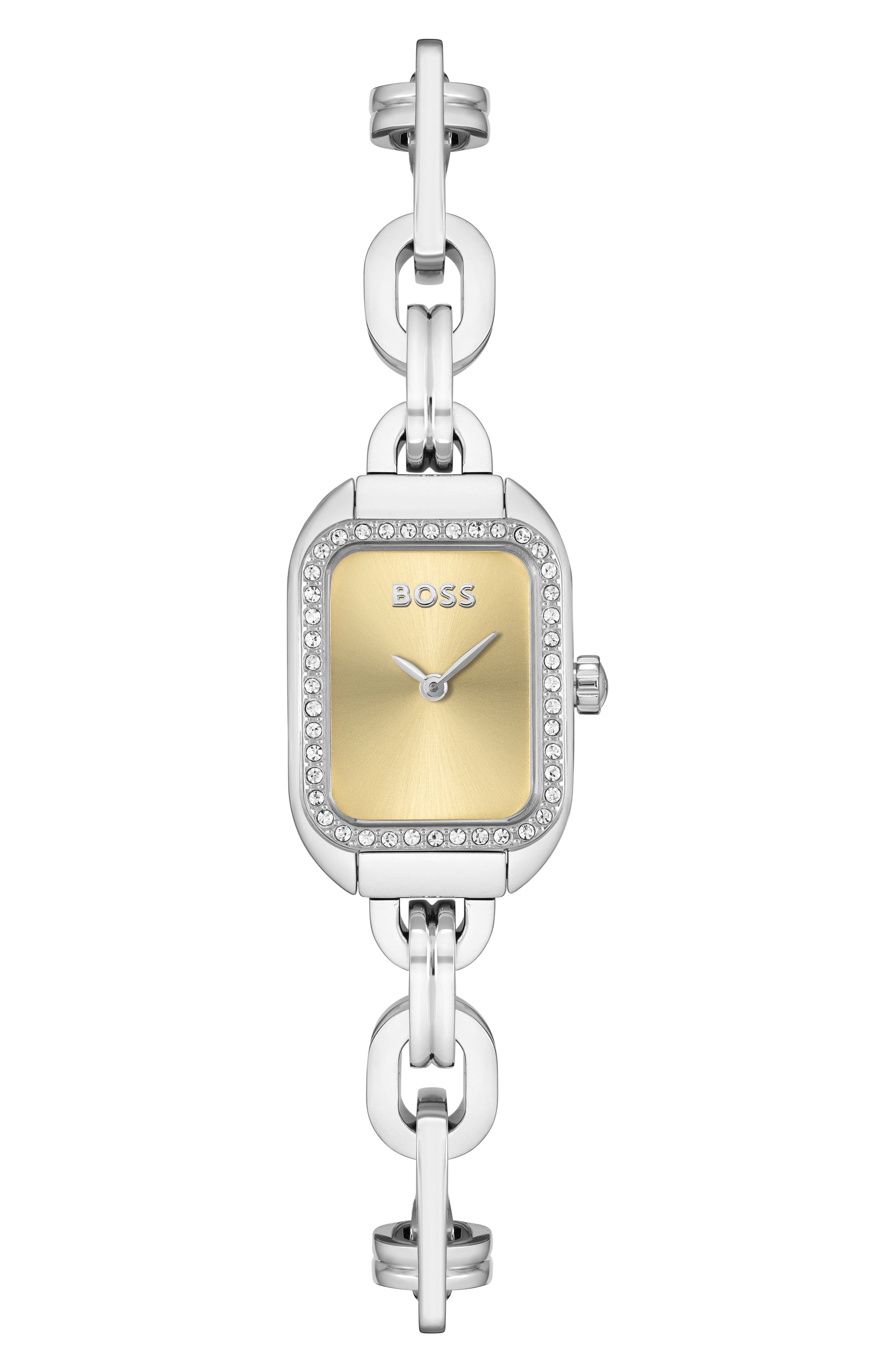 BOSS Hailey Oval Link Bracelet Watch, 19mm
