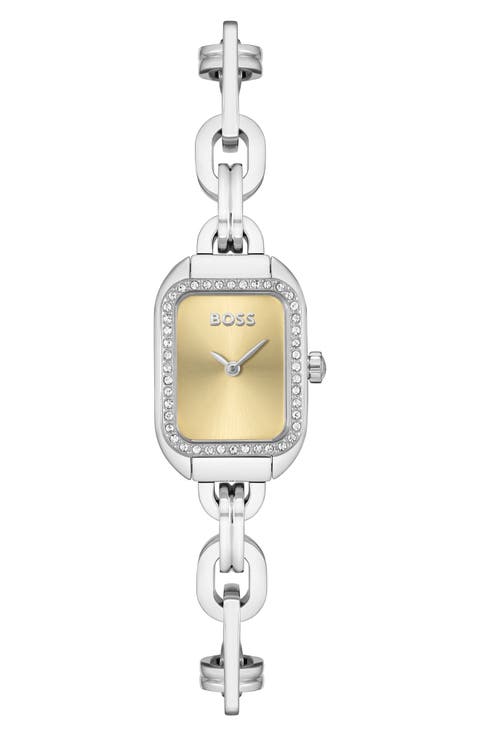 Hailey Oval Link Bracelet Watch, 19mm