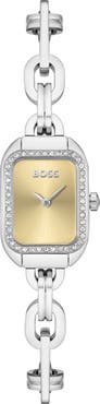 BOSS Hailey Oval Link Bracelet Watch, 19mm