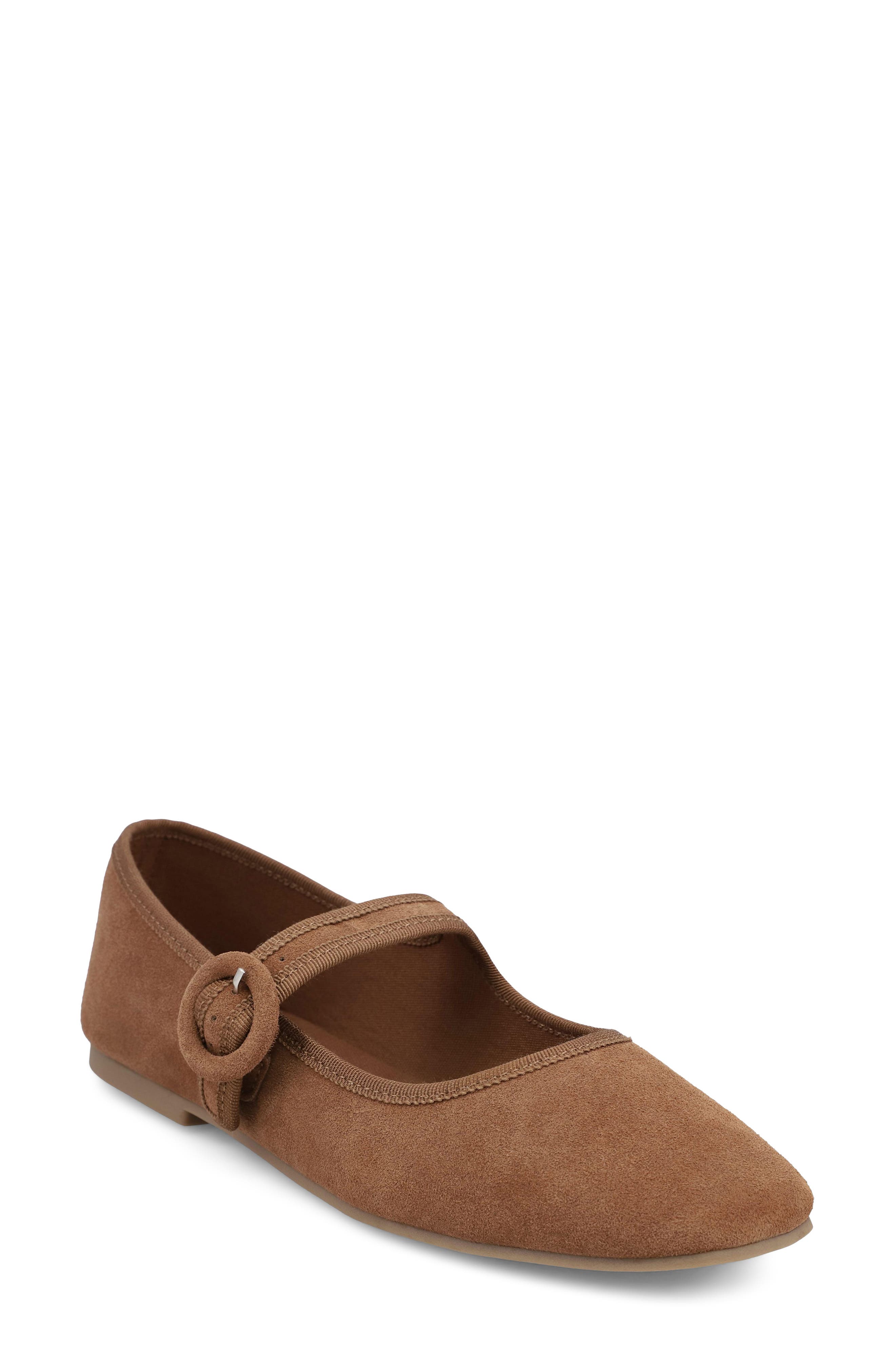 Miya-R Mary Jane Flat, Main, color, COGNAC CROCO