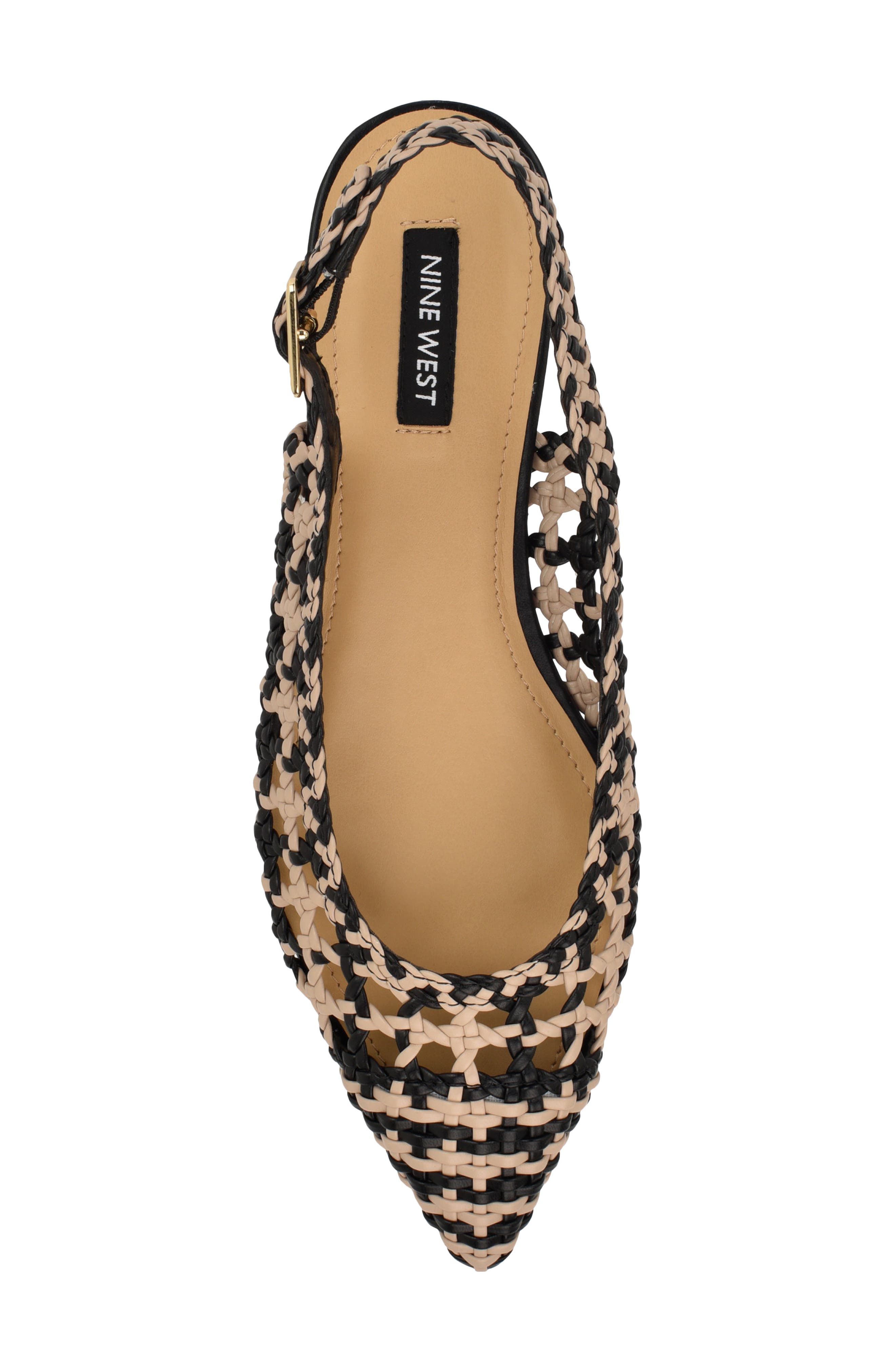 Nine West Soel Slingback Pointed Toe Flat, Alternate, color, 