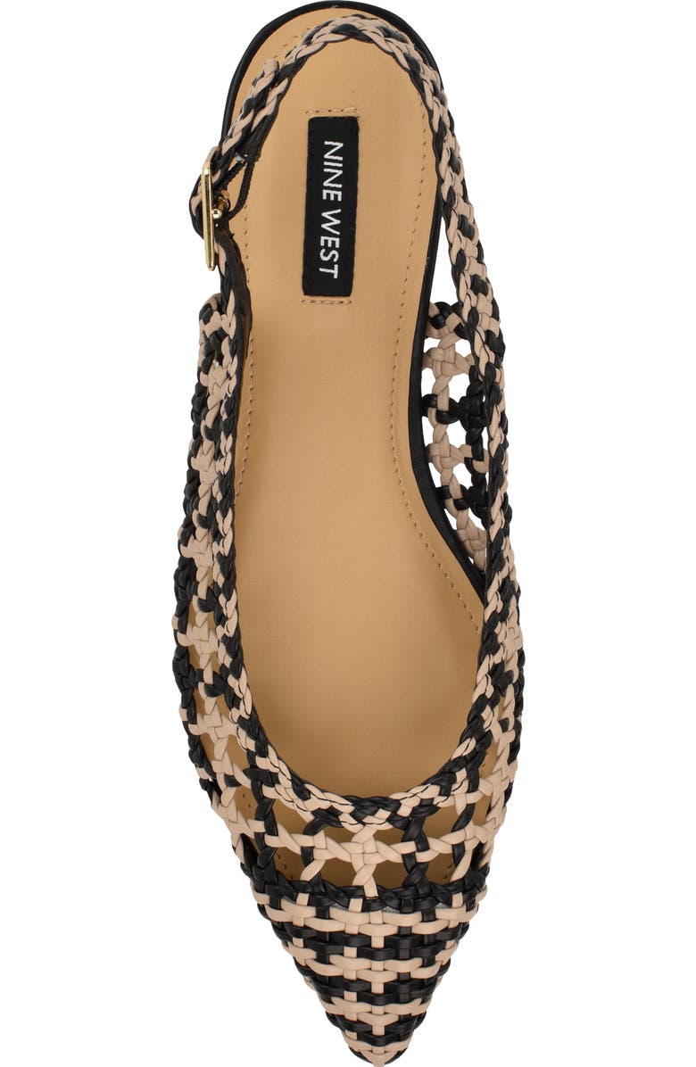 Nine West Soel Slingback Pointed Toe Flat, Alternate, color,