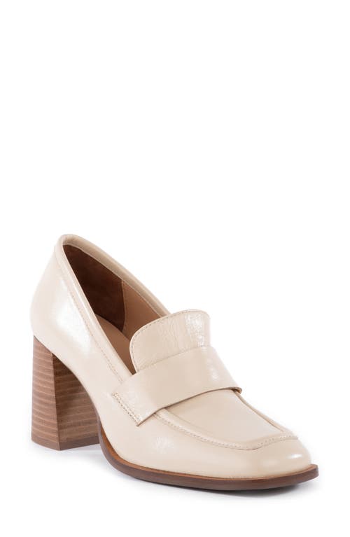 Seychelles Run the World Loafer Pump in Ivory Leather 