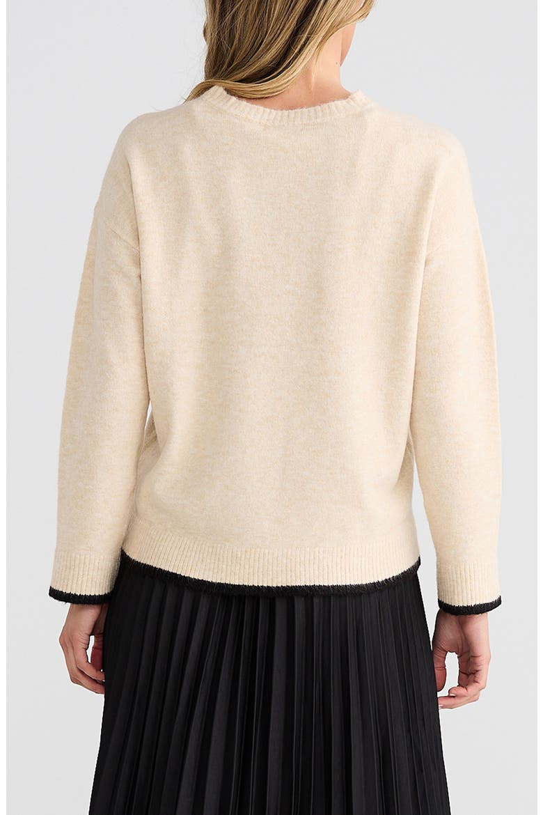 Beau Crewneck Sweater, Alternate, color, NATURAL