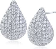 CZ by Kenneth Jay Lane Pavé Teardrop Earrings