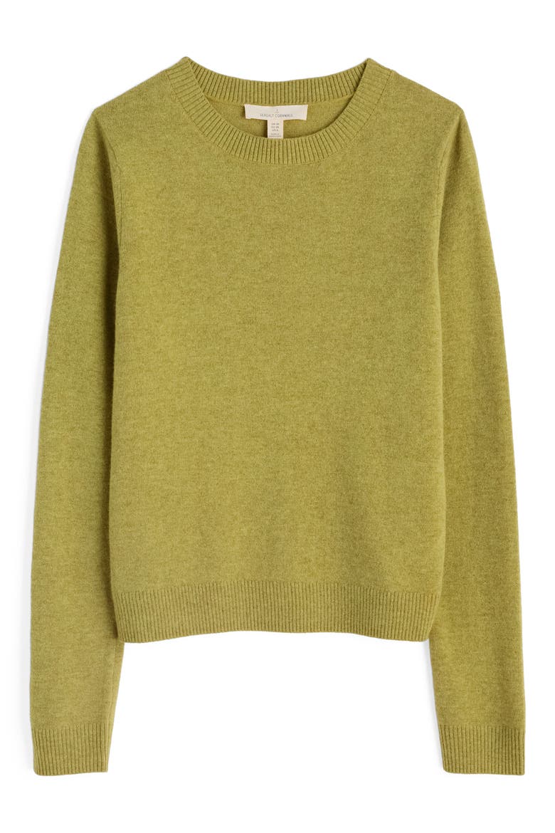 Greeb Rocks Merino Wool Blend Crewneck Sweater, Alternate, color, KNIT MELANGE PICKLE
