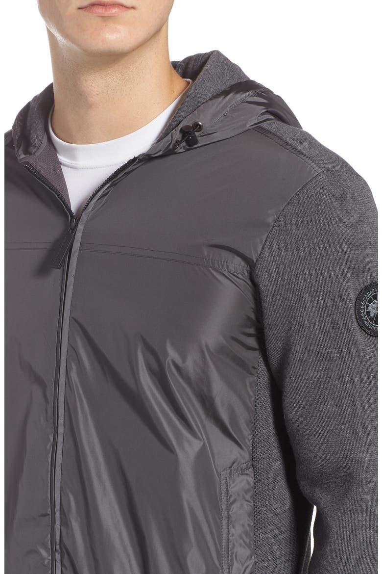 Black Label Windbridge Regular Fit Hooded Sweater Jacket, Alternate, color, IRON GREY