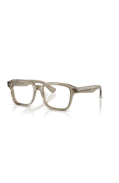 Oliver Peoples 51mm Rectangle Optical Glasses In Brown