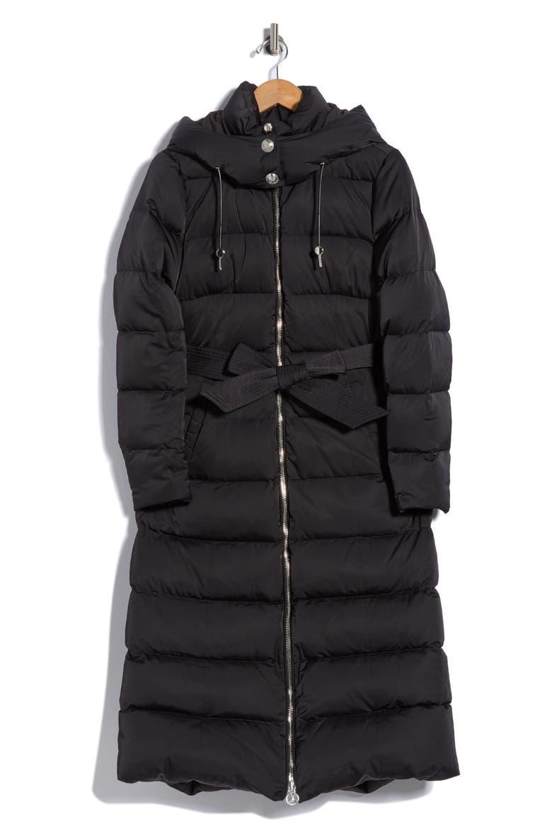 Whistler Maxi Puffer Coat, Alternate, color, BLACK