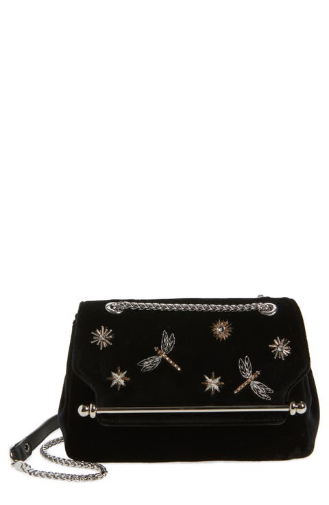 x Cinq à Sept Mini East/West Embroidered Velveteen Shoulder Bag (Nordstrom Exclusive)