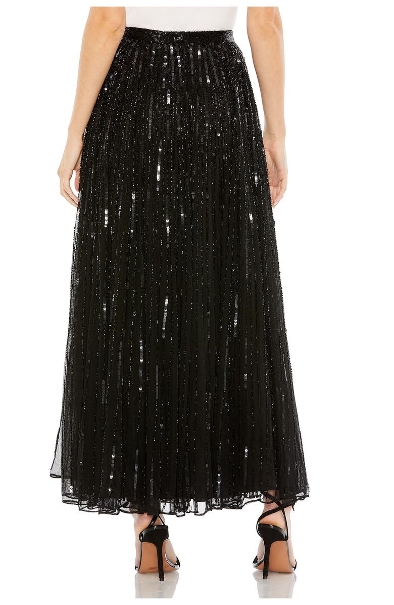 Mac Duggal Long Sequin Embellished Chiffon Evening Skirt, Alternate, color,