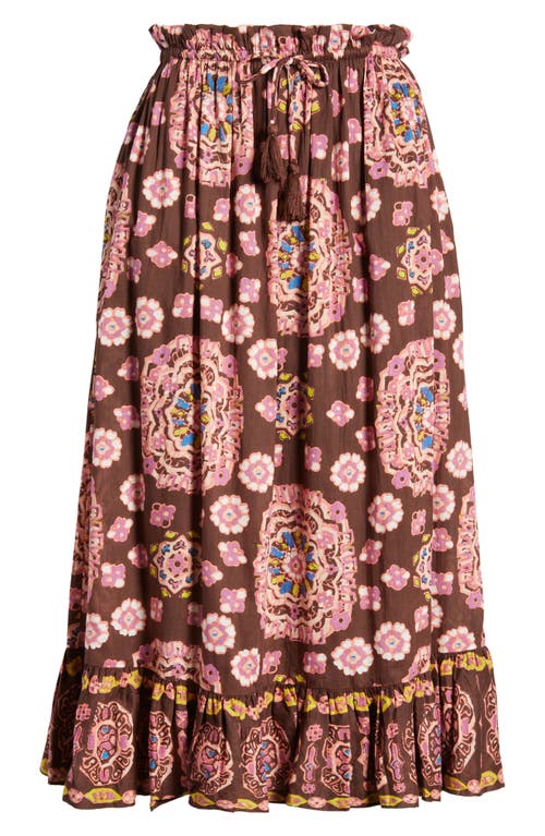 Cleobella Casey Organic Cotton Voile Maxi Skirt In Avalon Print