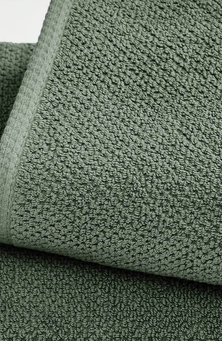 Woven & Weft 2-Pack Cotton Bath Towels, Alternate, color, Forest Green