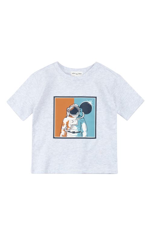 Miles The Label Boys' Astronaut Graphic Print Tee - Little Kid, Big Kid In Heather Grey