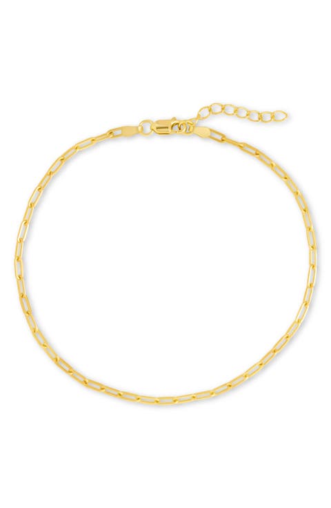 Dainty Paper Clip Chain Bracelet