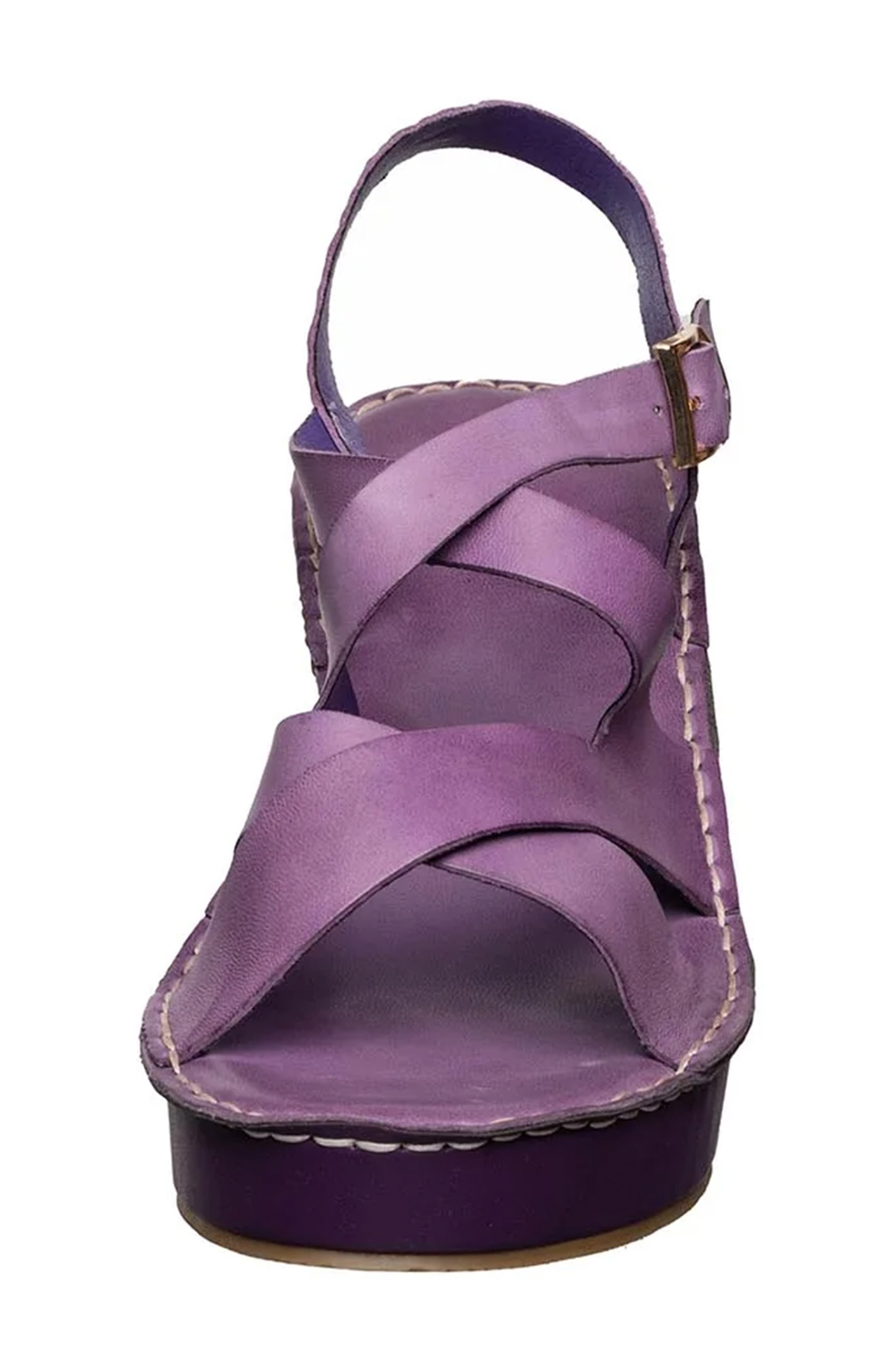 ANTELOPE Sari Platform Wedge Sandal, Alternate, color, Iris