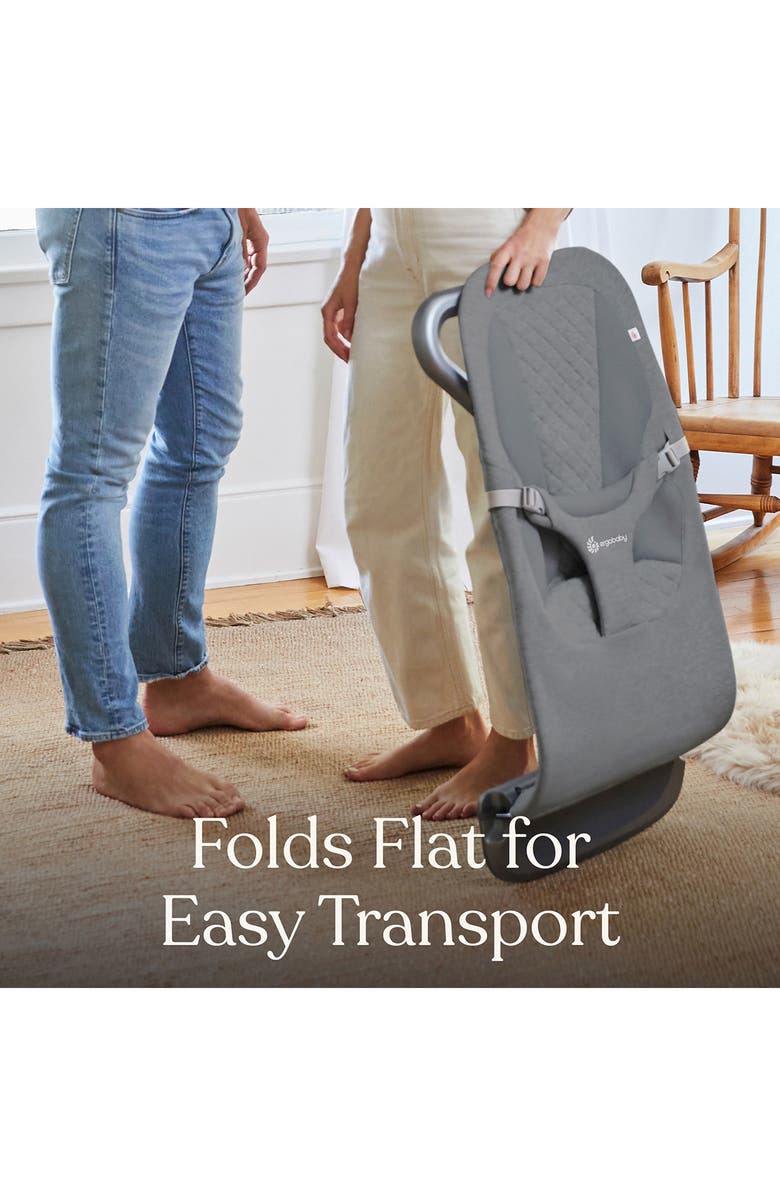 ERGObaby Evolve 3-in-1 Bouncer, Alternate, color, Charcoal Grey