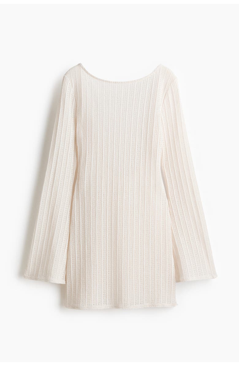 H&M Boat-neck beach dress, Alternate, color, White