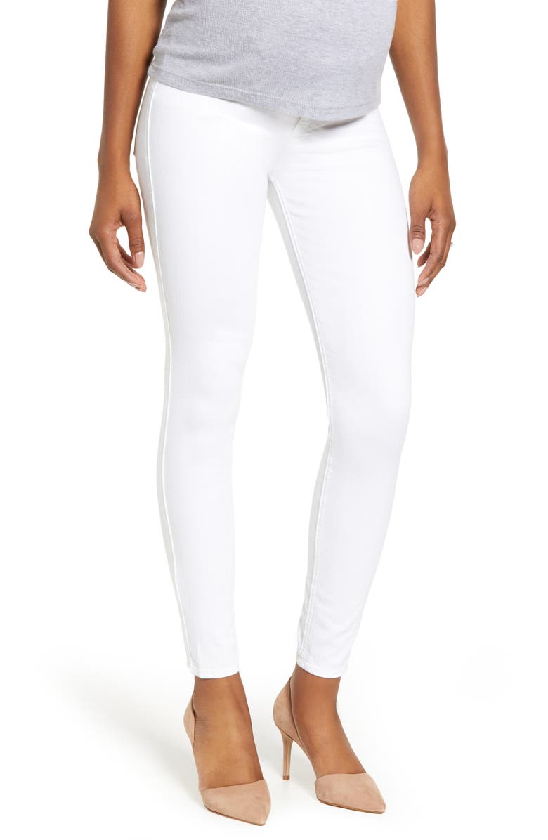 7 For All Mankind <sup>®</sup> The Ankle Skinny Maternity Jeans, Main, color, 