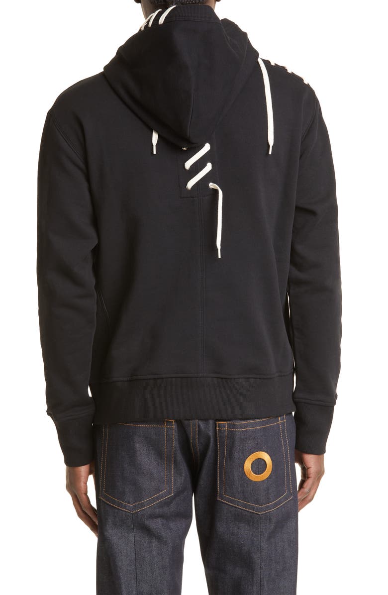 Craig Green Laced Organic Cotton Hoodie, Alternate, color, 
