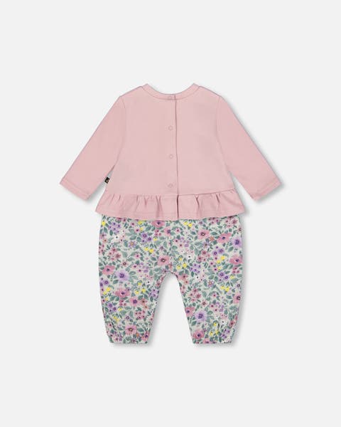 Organic Cotton Bi-Material Romper (Baby)